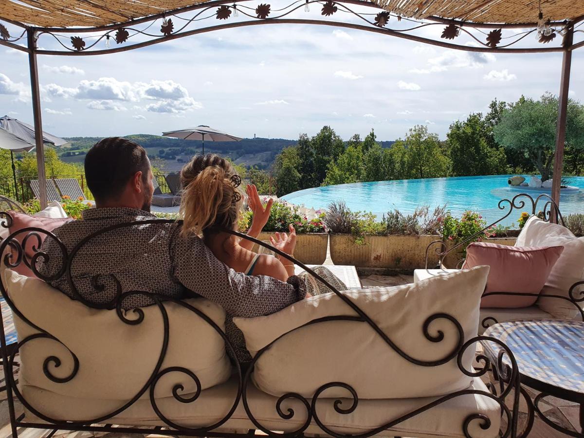 Le Belvedere Hotel Et Bien Etre Lauzerte Dış mekan fotoğraf